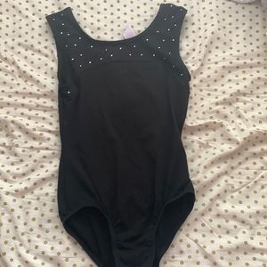 Black dance leotard